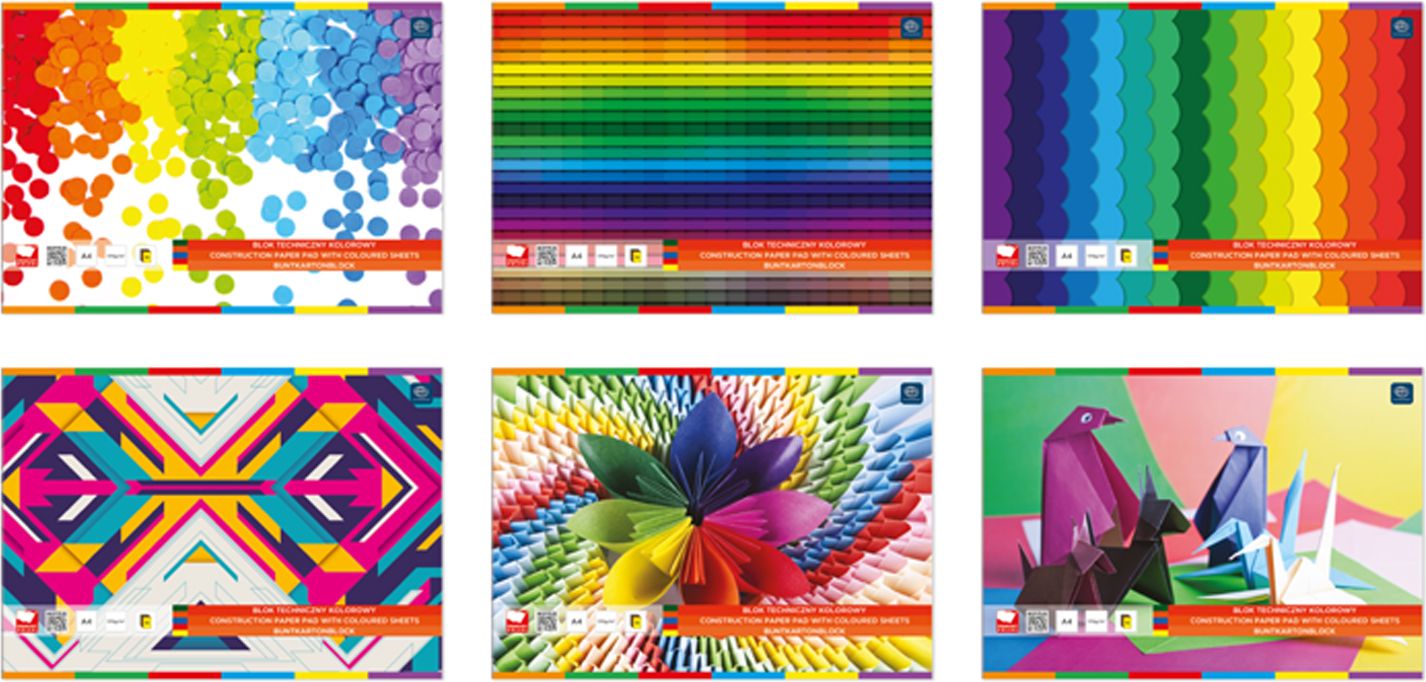 Interdruk Blok techniczny A4 10k mix kolorów