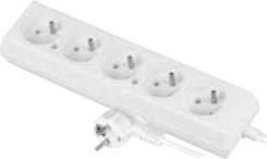 Plastrol Przedłużacz 5-gniazda z/u 10A 5m biały PS-570 (W-97488)