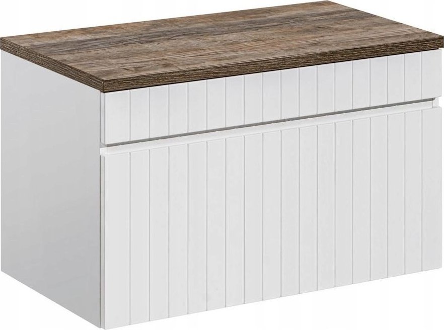 Comad Szafka pod umywalkę, łazienkowa, Iconic, 80x46x46 cm, biały, mat