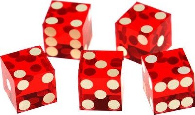 Kostka do gry 19 mm profesjonalne (czerwone)