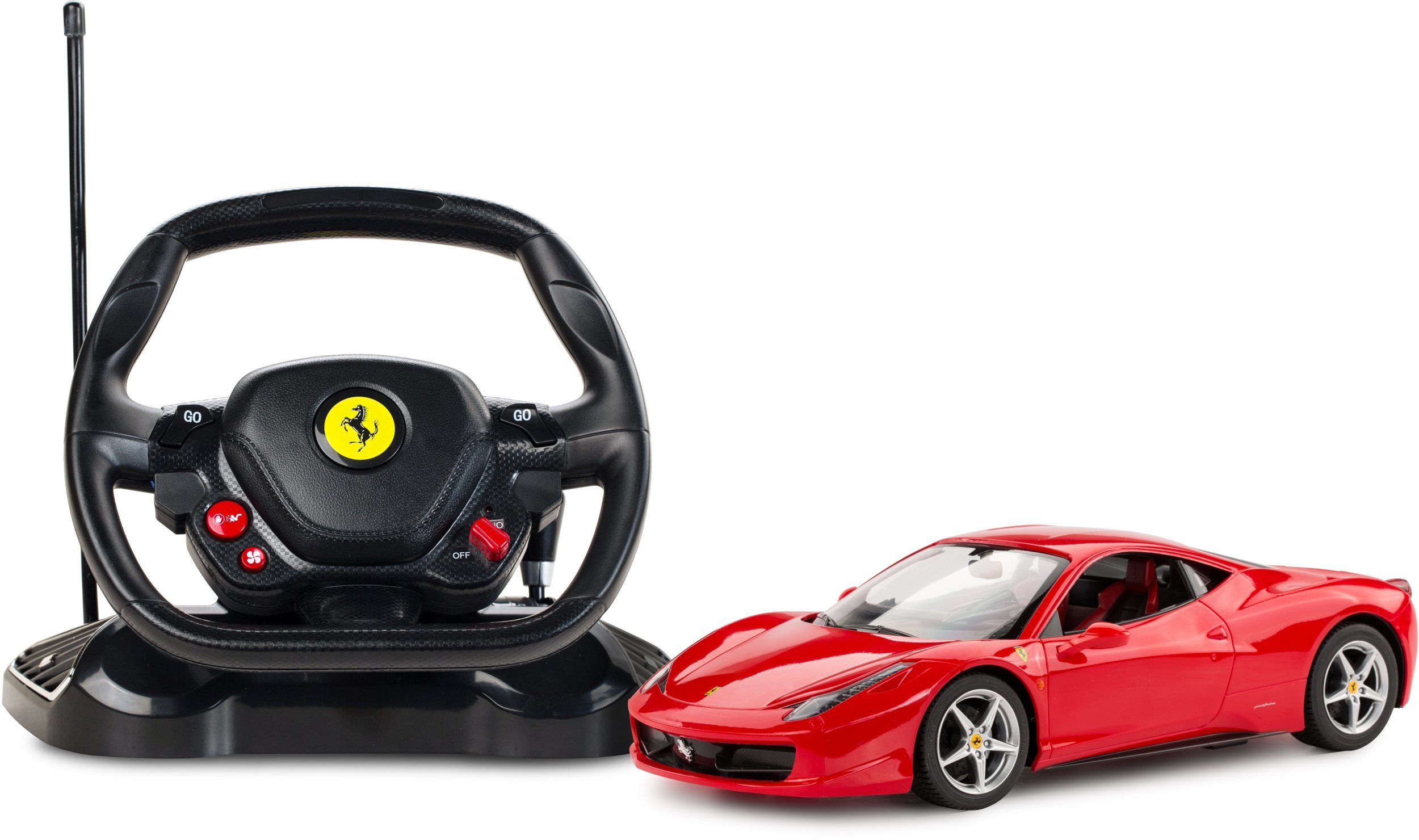 Rastar Ferrari 458 Italia Zdalnie sterowany samochód z kierownicą 1:14