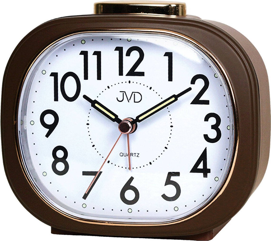 Budzik JVD SRP2010.1 12 cm cichy mechanizm płynący sekundnik .