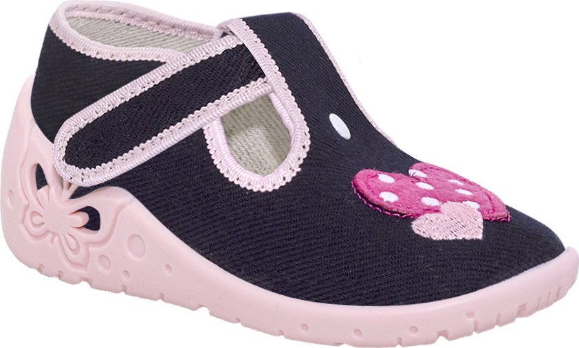 ZETPOL kapcie dziewczęce Basia Granatowa