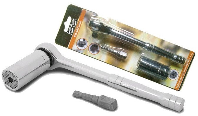 Klucz uniwersalny nasadkowy 7-19 mm nasadka uniwersalna 150Nm