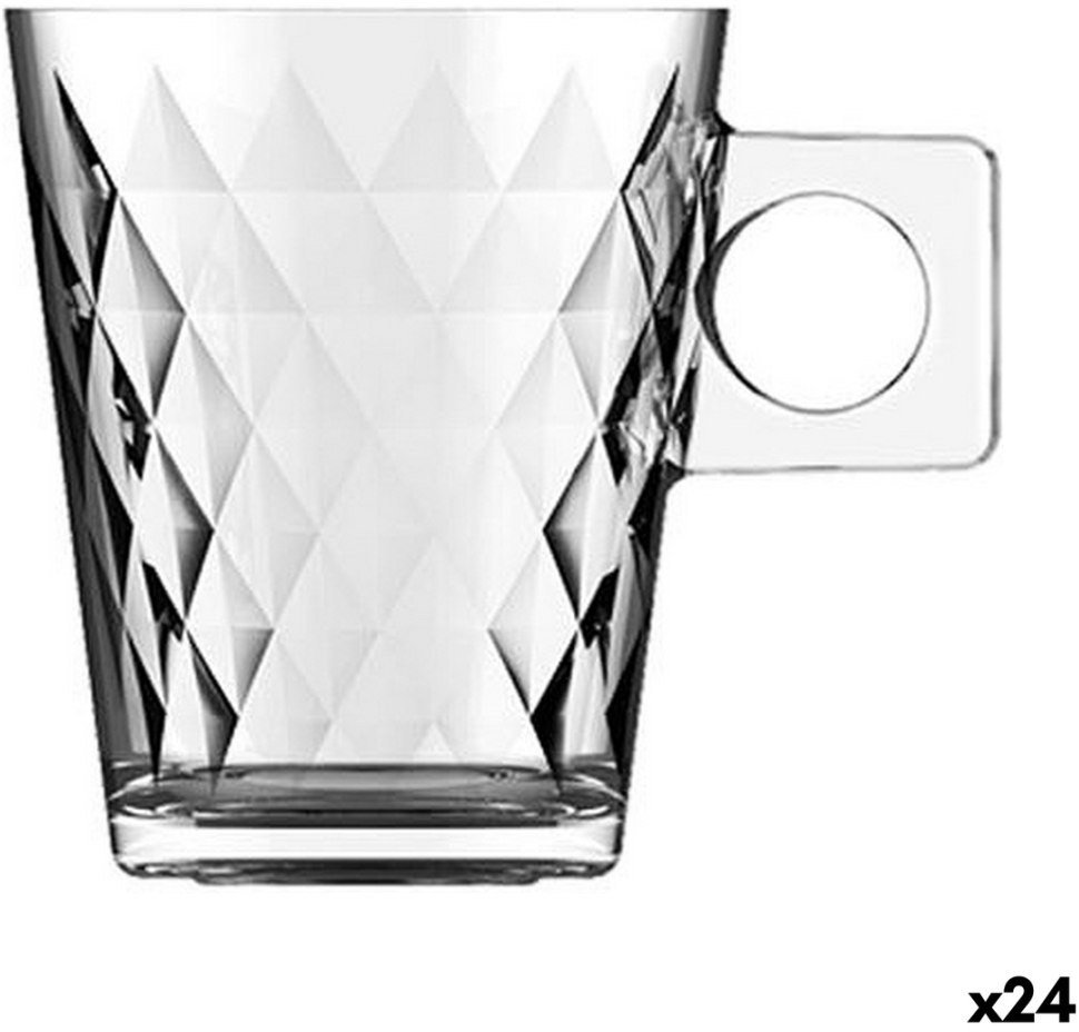 Zestaw filiżanek do kawy Inde Lima diamante 3 Części (24 Sztuk)