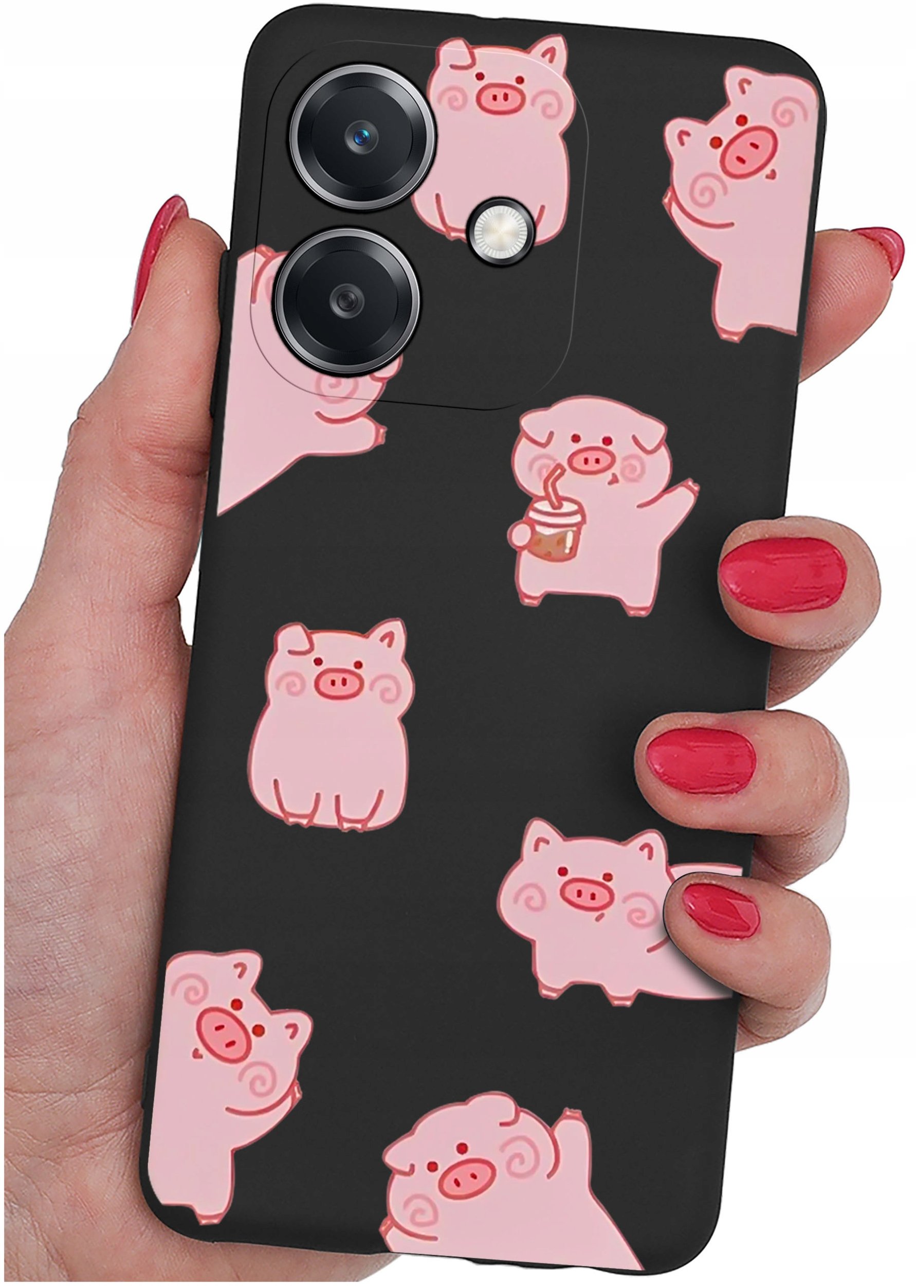 Etui do Oppo A40 | A40M | WZORY | SILIKONOWE MATT SZKŁO 9H