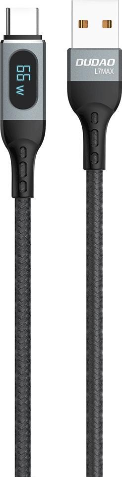 Kabel USB Dudao USB-A - USB-C 1 m Czarny (6973687243678)