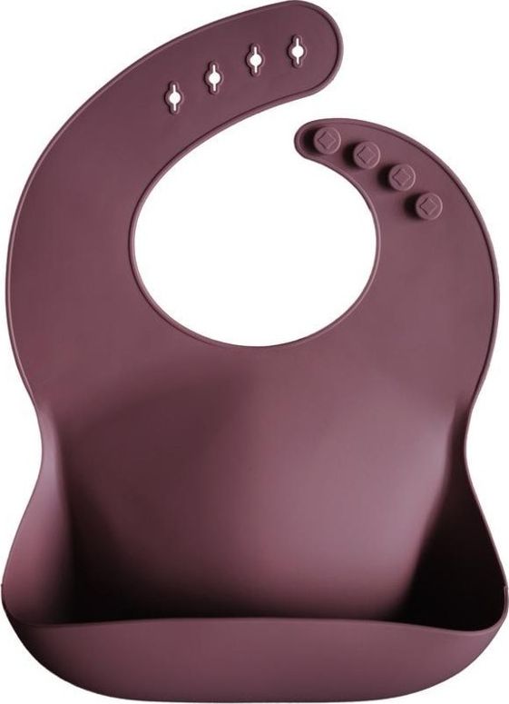 Mushie Mushie - śliniak silikonowy Dusty Rose