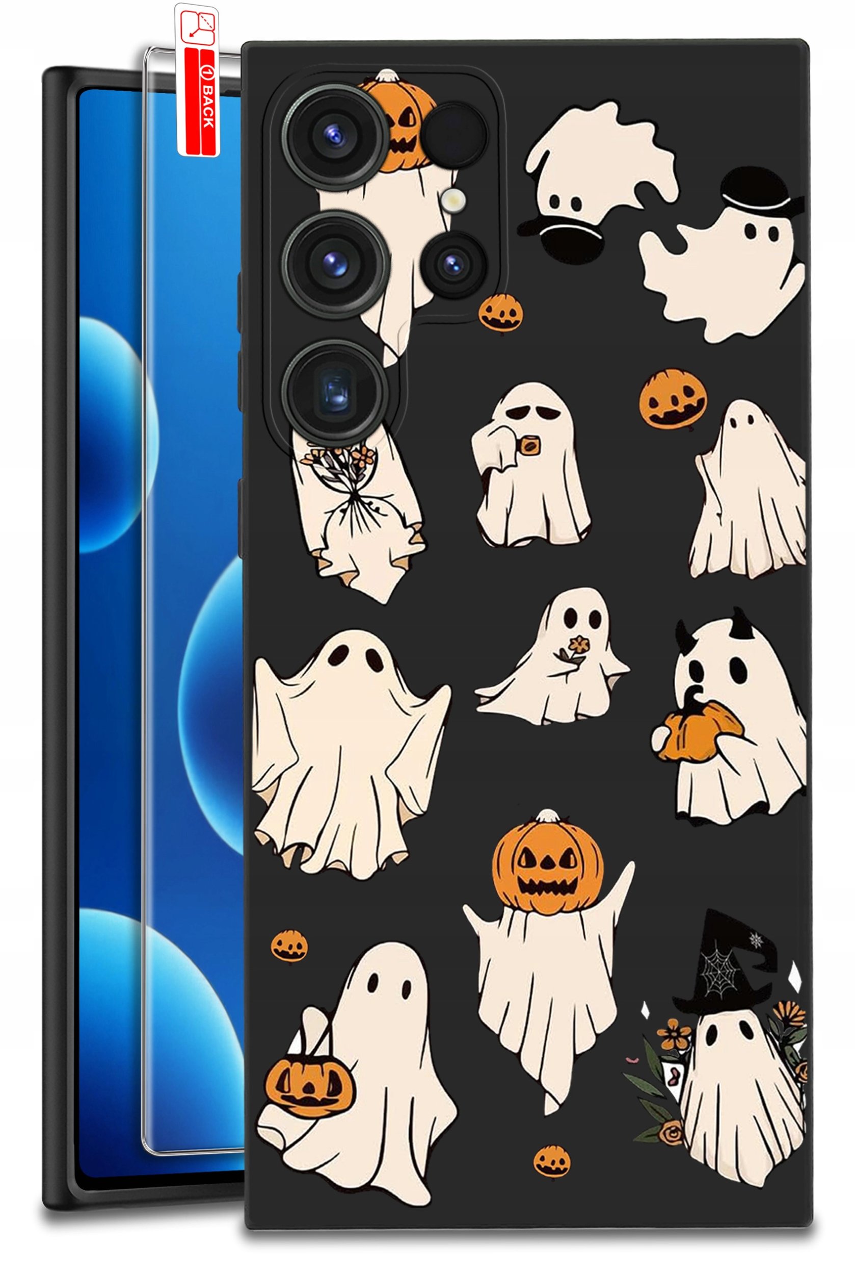 ETUI do Samsung Galaxy S25 Ultra WZORY | SILIKONOWE MATT CASE + SZKŁO 9H