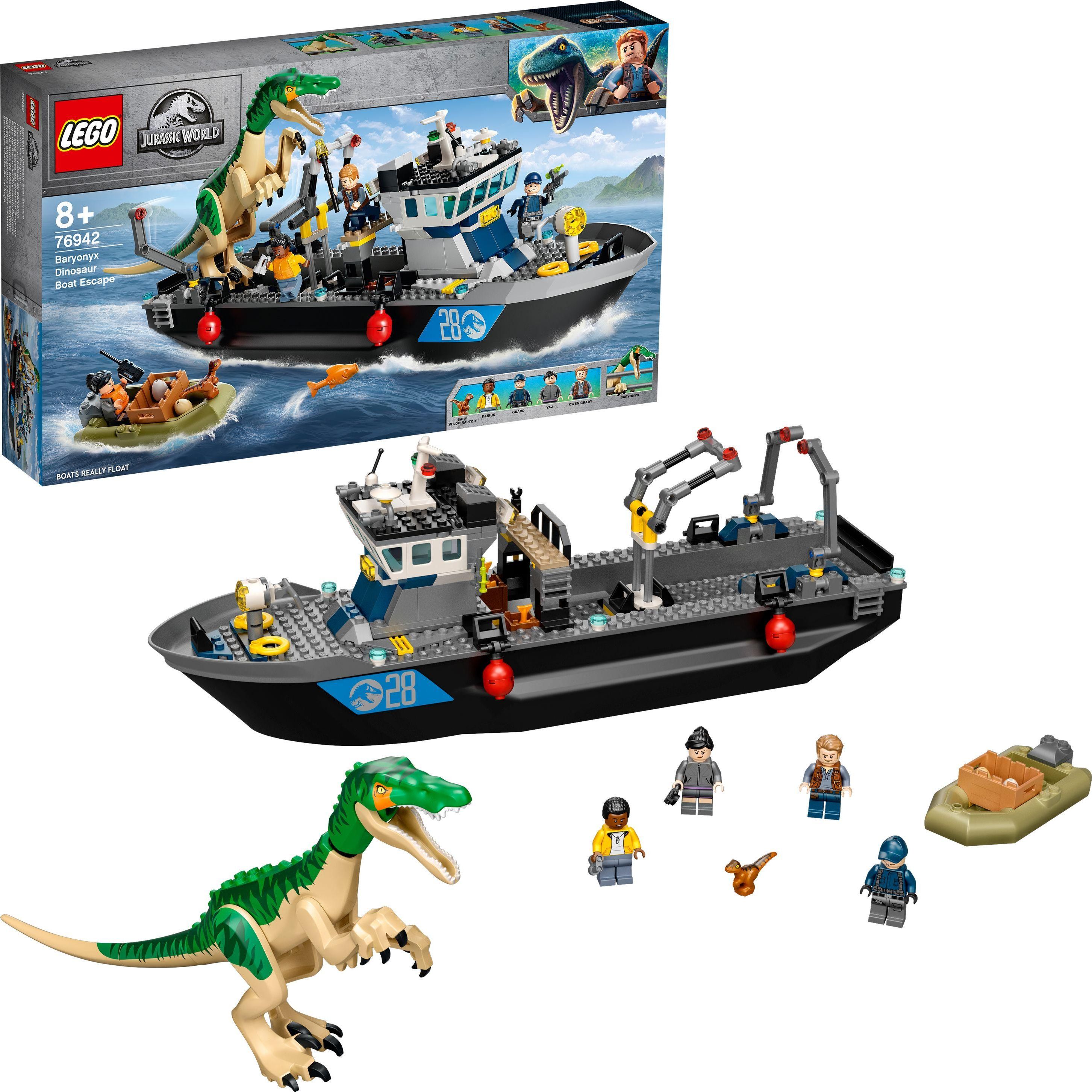 LEGO Jurassic World Barionyks i ucieczka łodzią (76942)