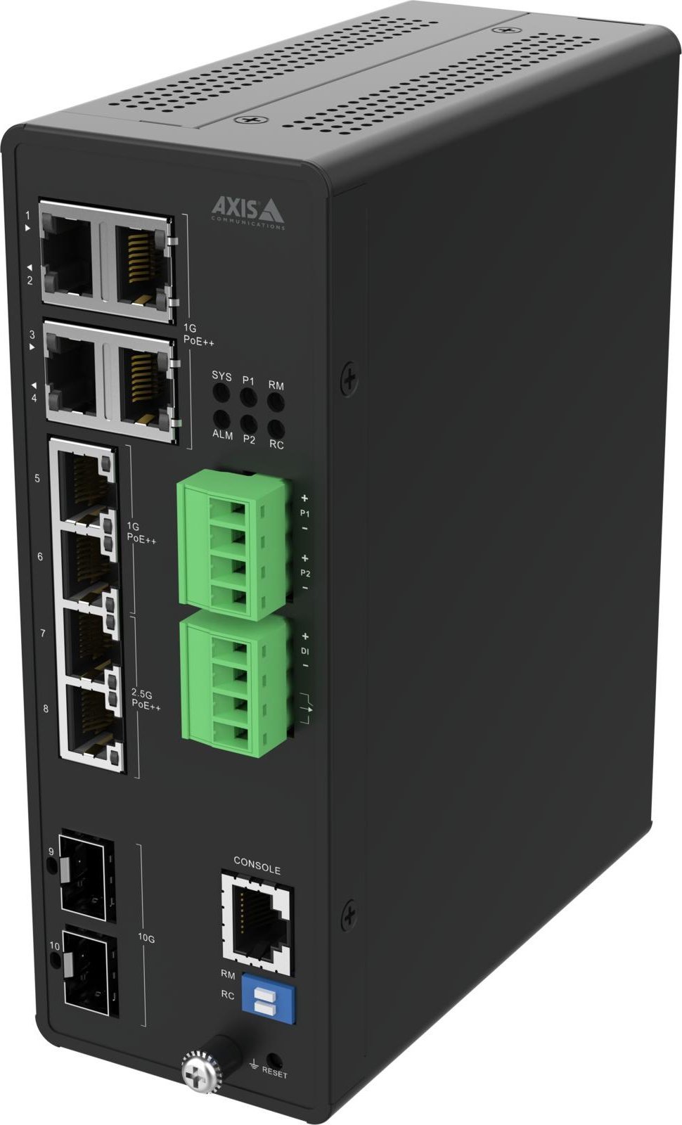 Switch Axis 02621-001 network connectors Managed 10G Ethernet (100/1000/10000) Support PoE Black