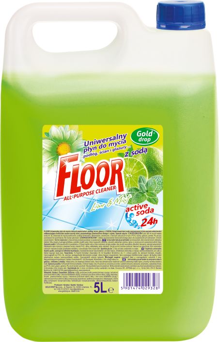 Floor Floor - Uniwersalny płyn do mycia powierzchni, 5 l - Lime & Mint