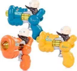 Artyk Pistolet z dźwiękiem i światłem p12 cena za 1 sztukę mix