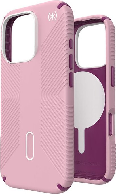 Speck Speck Presidio2 Grip ClickLock & MagSafe - Etui iPhone 16 Pro (Wednesday Pink / Boysenberry Purple / White)