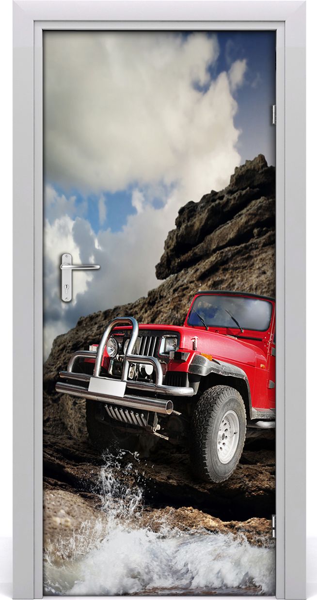 Tulup Fototapeta samoprzylepna na drzwi 85 x 205 cm Samochód