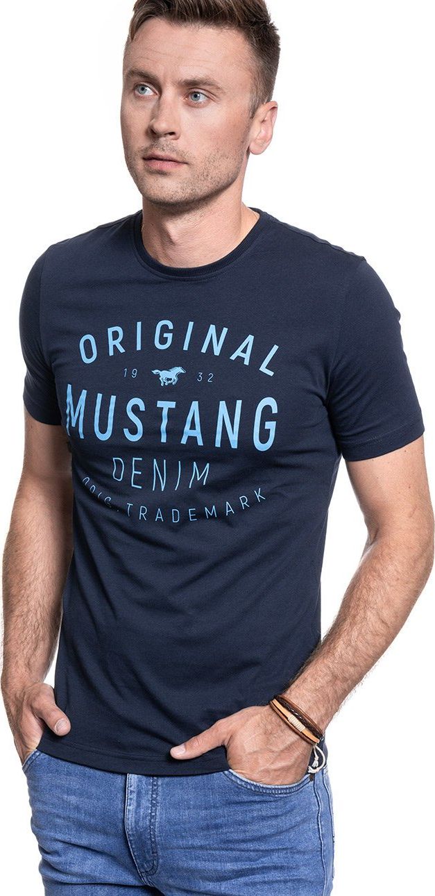 Mustang MUSTANG TSHIRT Alex C Print DARK SAPPHIRE 1010716 4136 M
