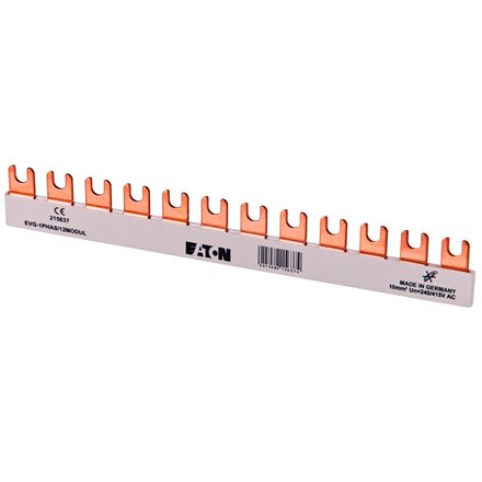 Eaton Szyna łączeniowa EVG-3PHAS/20MODUL 3P 63A 10mm2 widełkowa 285383