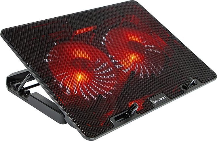 Blow 66-368# Podstawka chłodząca laptop 2 fan samba red