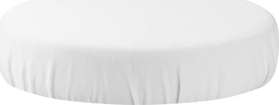 Activeshop POKROWIEC NA TABORET WELUR BIAŁY