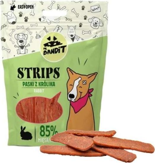 Mr Bandit Mr. Bandit STRIPS paski z królika 80g