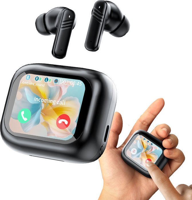 Słuchawki TWS bluetooth LX10 Powerbank dotykowy ekran czarne