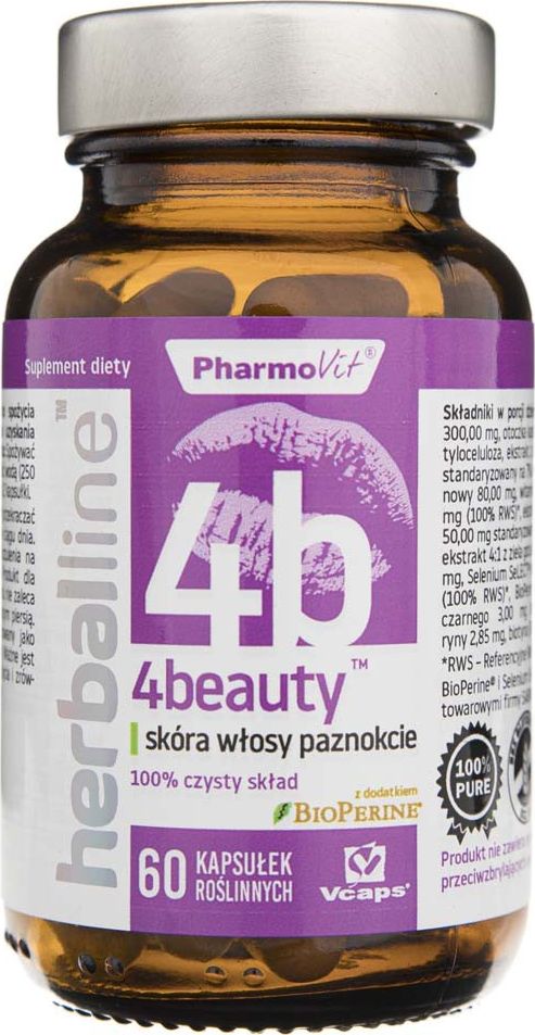 Pharmovit Pharmovit 4beauty - skóra włosy paznokcie - 60 kapsułek