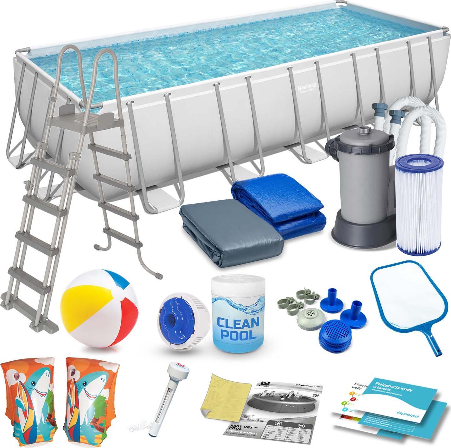 Bestway Basen stelażowy Power Steel 640x274cm 18w1 (5611Z)