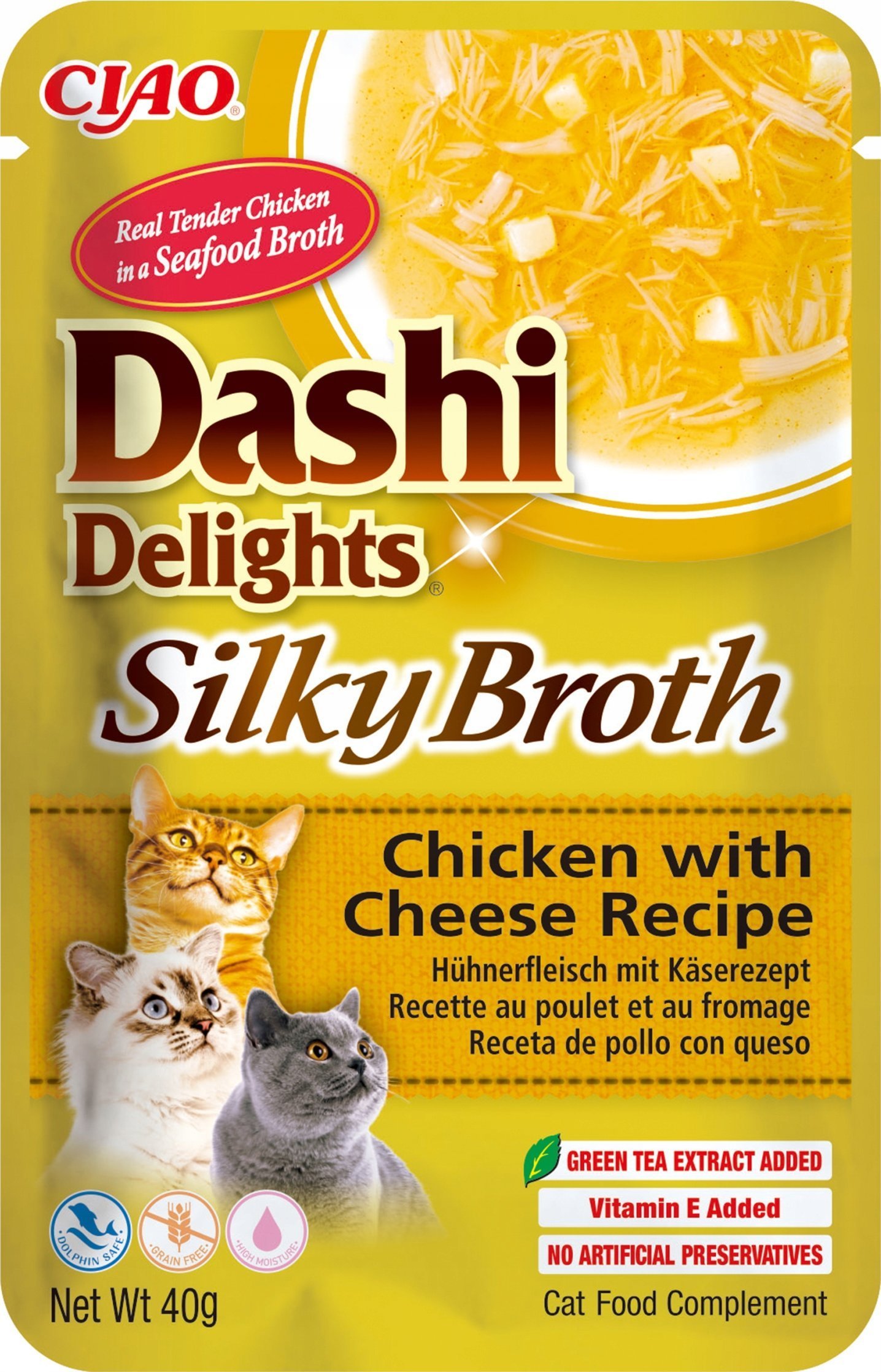 INABA CAT DASHI DELIGHTS SILKY CHICKEN CHEESE 40g