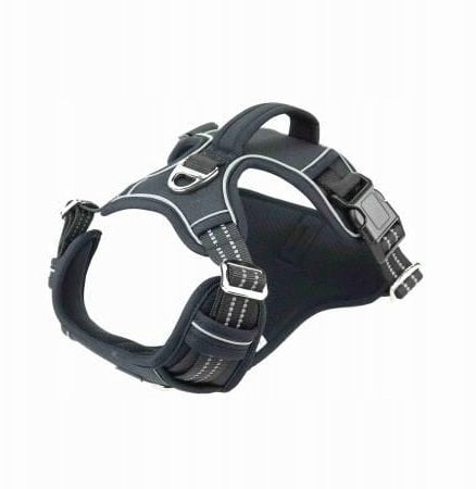 Szelki, dla psa, czarne, materiał Oxford, S, ob.szyi 36-50cm/ob.klatki 36-63cm