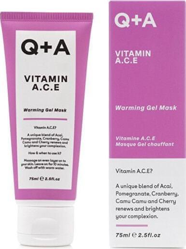 Q+A Q A Vitamin A.C.E Warming Gel Mask Maseczka do twarzy 75ml