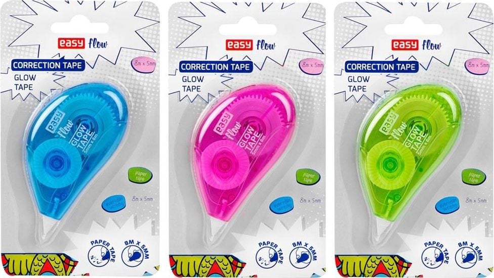 Easy Taśma korekcyjna 8m mix EASY