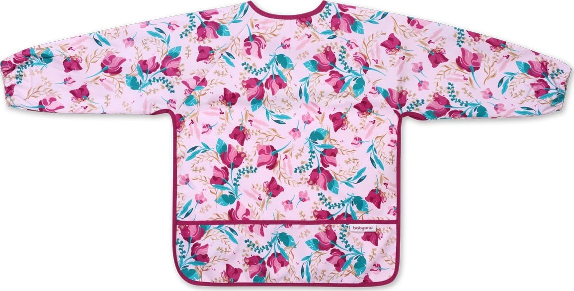 BabyOno 1477/01 ŚLINIAK FLORAL DŁUGI RĘKAW