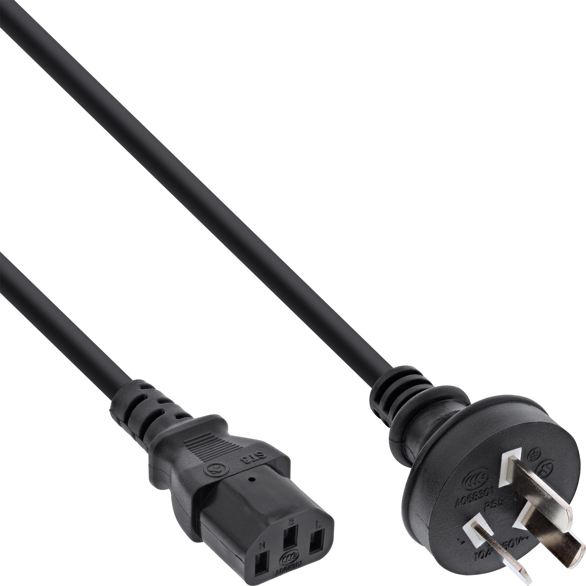 Kabel zasilający InLine InLine® Power cable, China plug to IEC, black, 0.5m