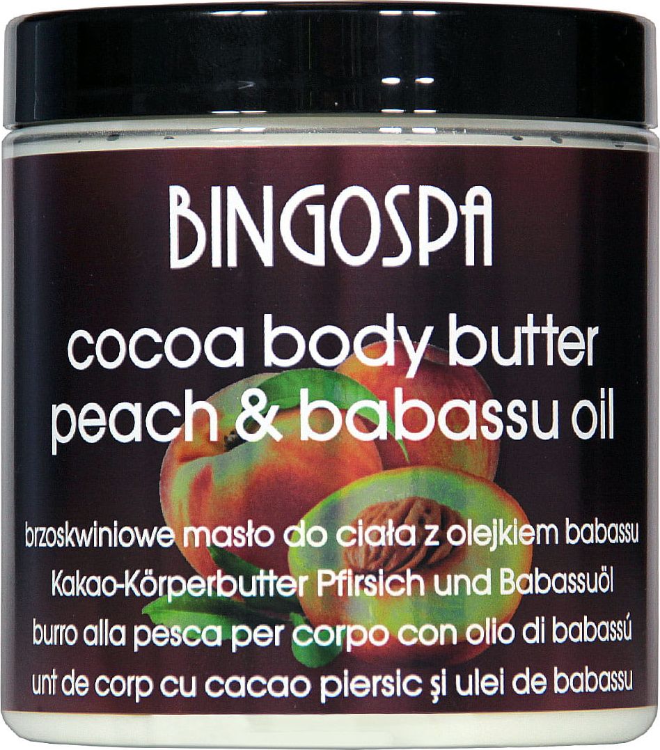 BingoSpa Cocoa Body Butter Peach with Babassu Oil