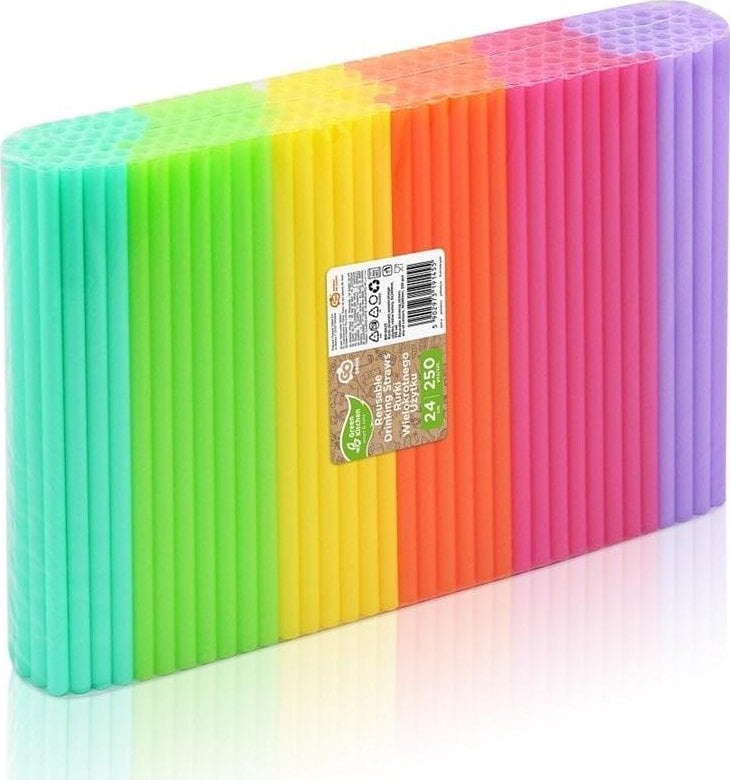 Słomki wielokrotnego użytku 9x240mm 250szt