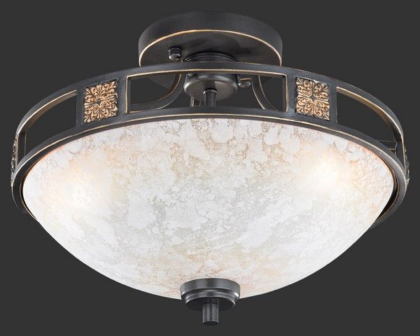 Lampa sufitowa Trio Brunatna lampa podsufitowa do jadalni Trio QUINTA 608100324