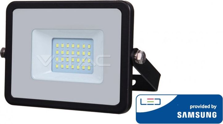 Naświetlacz V-TAC Naświetlacz 20W 6400K 1600lm aluminium czarny (VT-20)