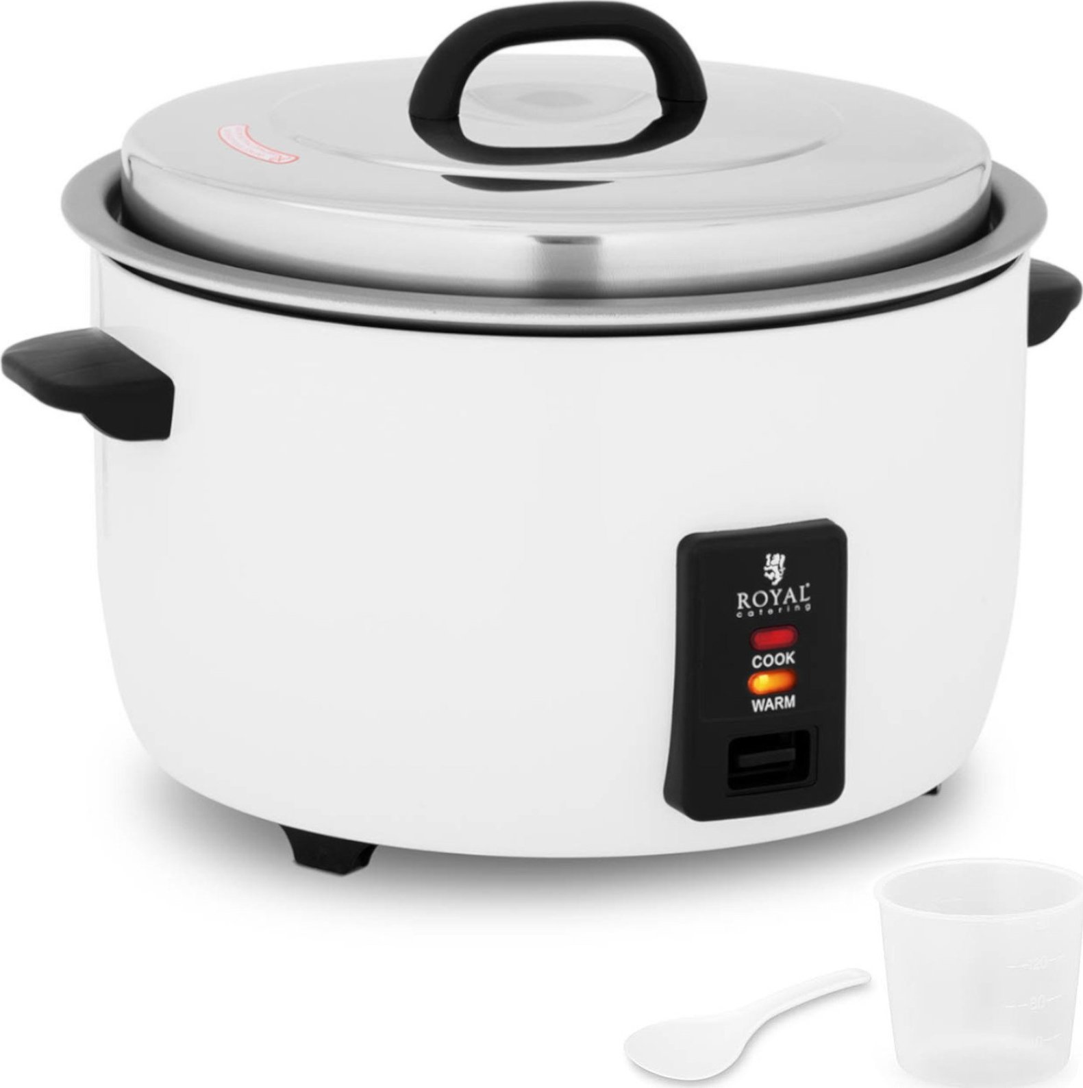 Royal Catering Ryżowar garnek urządzenie do gotowania ryżu elektryczne 19 l 2650 W Ryżowar garnek urządzenie do gotowania ryżu elektryczne 19 l 2650 W