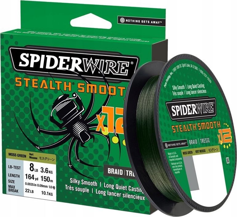 Spiderwire Spiderwire Plecionka Stealth 12 Green 0.23mm/150m