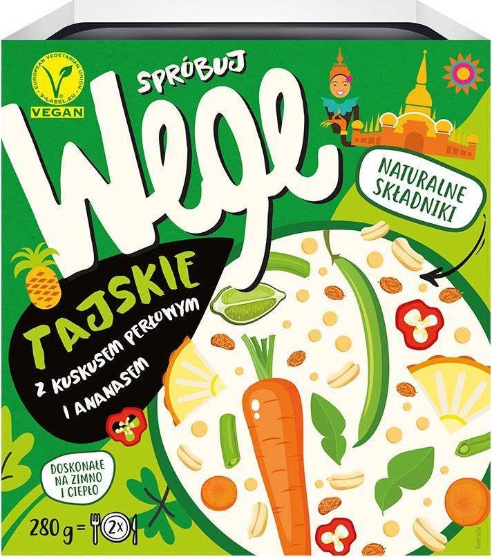 JoyFood Danie Tajskie z kuskusem perłowym i ananasem 280 g