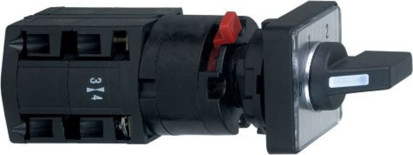 Schneider Electric Przełącznik piórkowy krzywkowy krokowy, 1 bieg., 45°, 10A, dla O 16 lub 22mm K10C003QCH