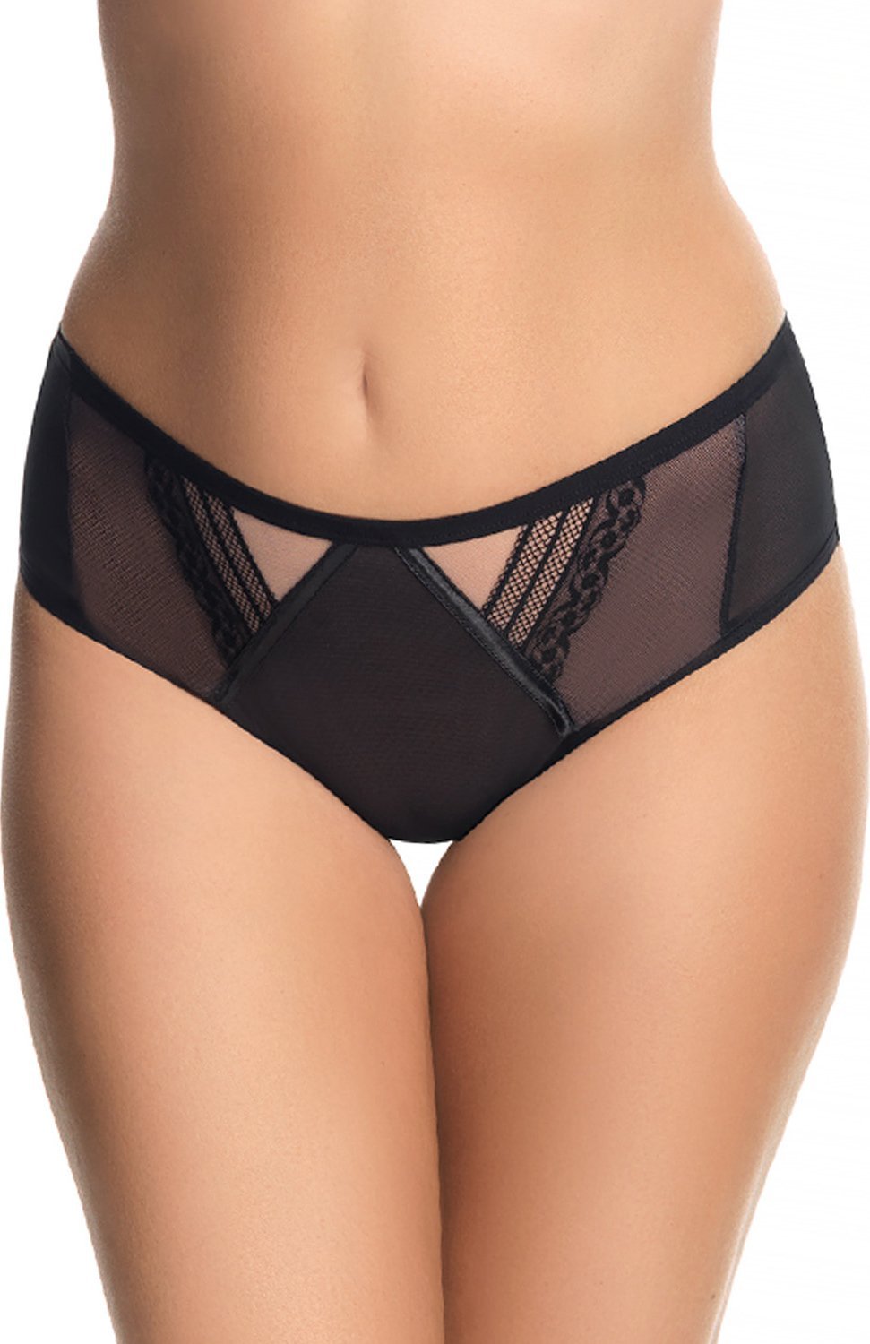 Gorsenia Gorsenia K673 Martynika czarny M Majtki brazyliany