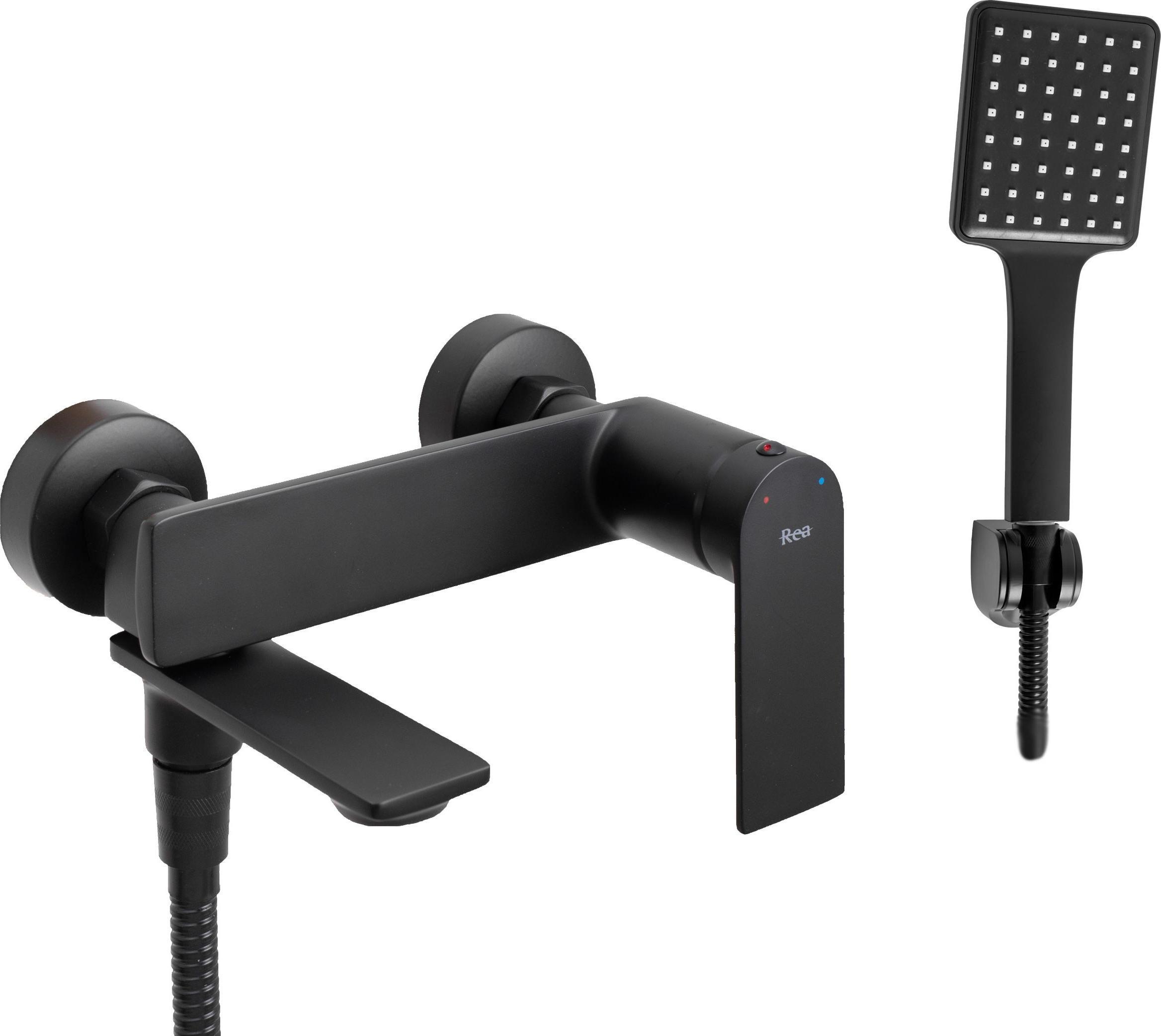Bateria wannowa Rea Storm ścienne czarny (REA-B9989)