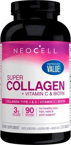 Neocell NeoCell Kolagen + Witamina C i Biotyna - 270 tabletek