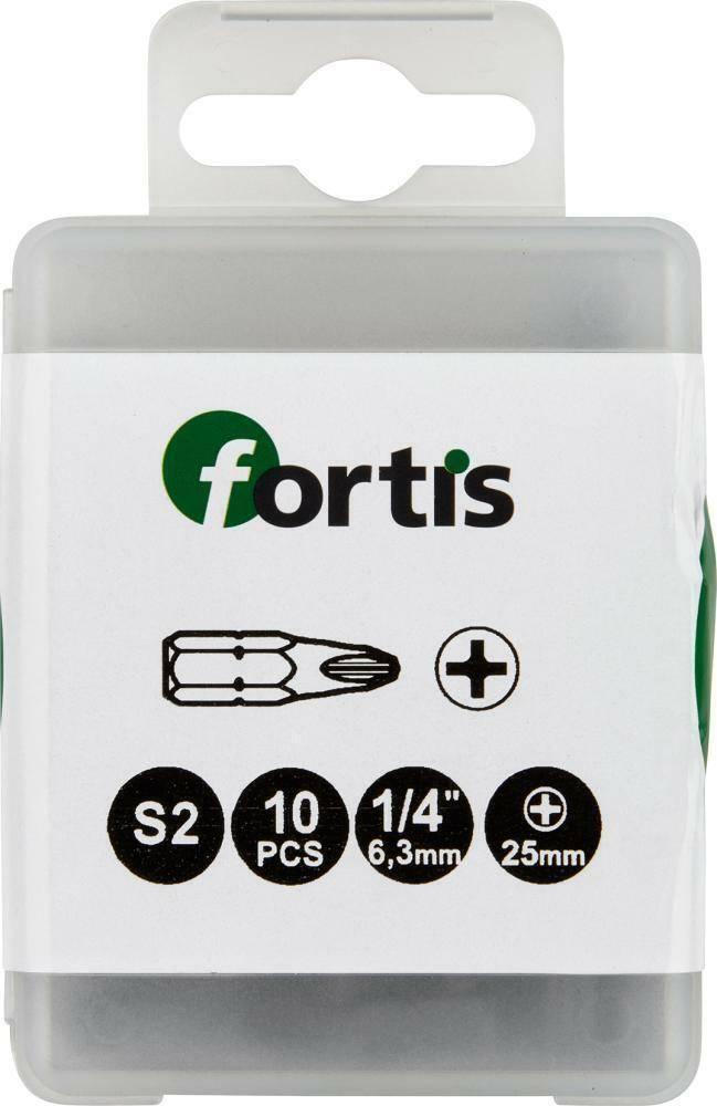 Fortis Bit 1/4" DIN3126 C6,3 PH 3x25mm 10szt.FORTIS