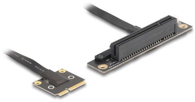 DELOCK Adapter Mini PCIe Stecker zu PCIe 3.0 x8 Slot 90°