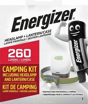 Latarka czołowa Energizer ENERGIZER LATARKA CZOŁOWA VISION HEADLIGHT 260 lm 3 LED 3AAA ZIELONA+CAMPING KIT