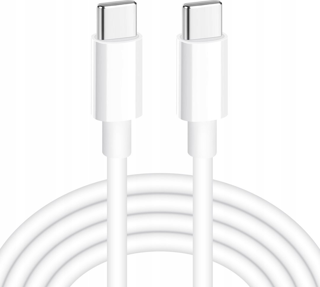 Kabel USB iBOX USB-C - USB-C 1 m Biały (IKUTCS1W)