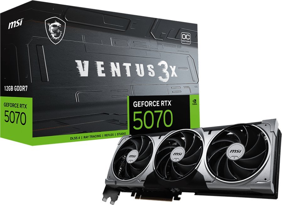 Karta graficzna MSI GeForce RTX 5070 Ventus 3X OC 12GB GDDR7