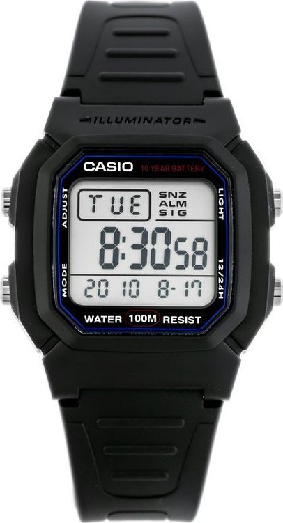 Zegarek Casio ZEGAREK MĘSKI CASIO W800H-1A (zd100a) - KLASYKA uniwersalny